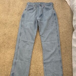 Wrangler Light Blue Straight Leg Jeans